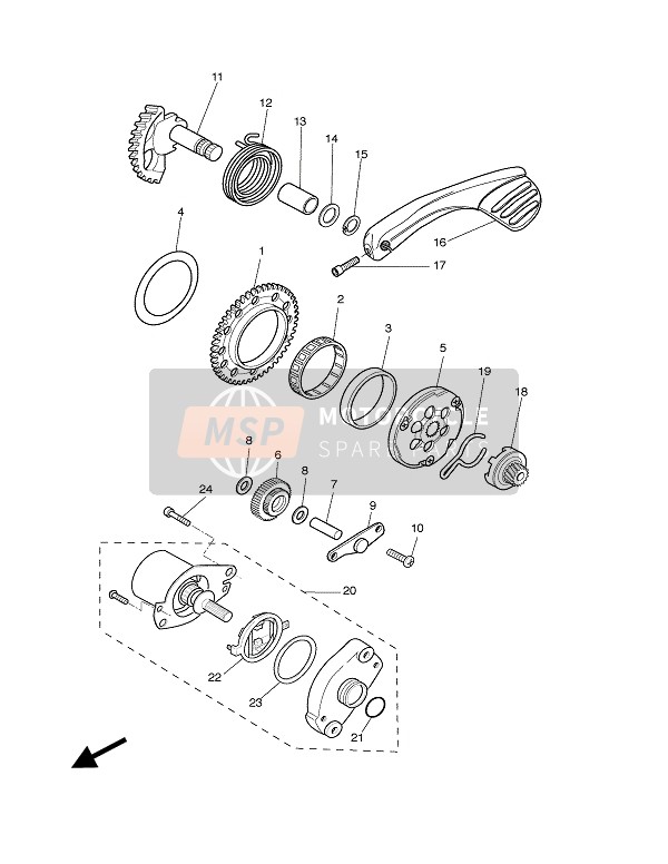 Yamaha CW50RS BWS NG 2002 ANLASSER für ein 2002 Yamaha CW50RS BWS NG